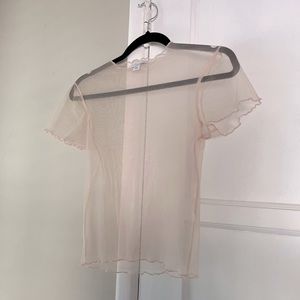 TopShop Sheer Iridescent Shirt